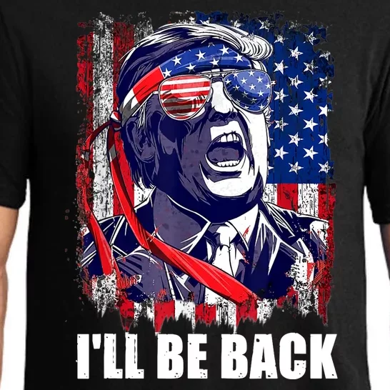 I'll Be Back Trump Make American Great Again, Trump 2024 Pajama Set