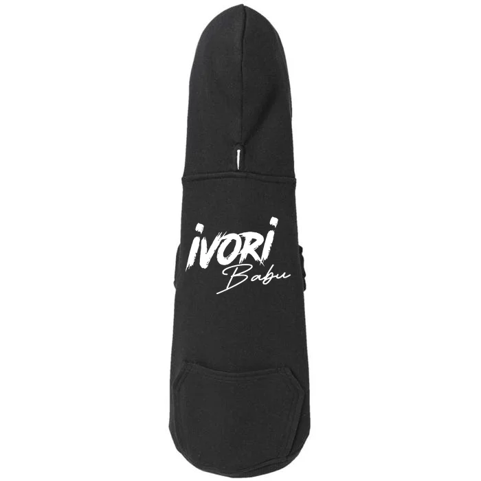 Ivori Babu Beat A Bitch Up Doggie 3-End Fleece Hoodie