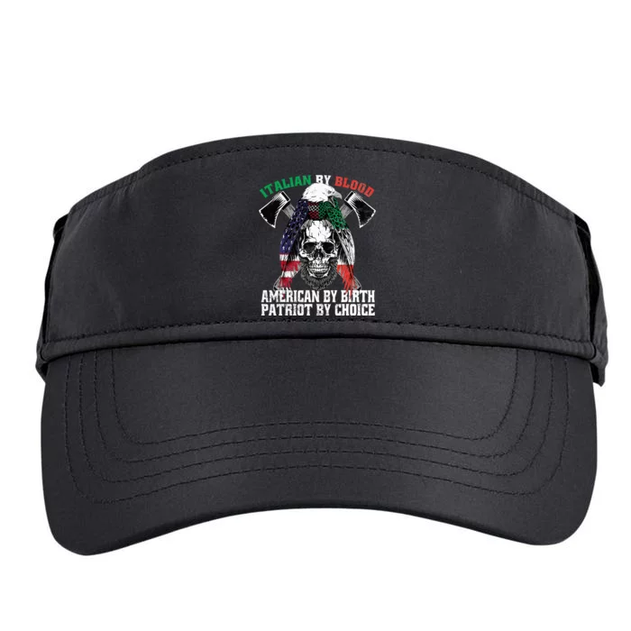 Italian By Blood American By Birth Patriot By Choice Eagle Adult Drive Performance Visor