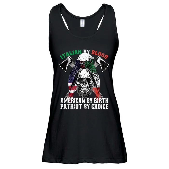 Italian By Blood American By Birth Patriot By Choice Eagle Ladies Essential Flowy Tank