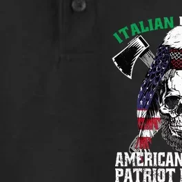 Italian By Blood American By Birth Patriot By Choice Eagle Dry Zone Grid Performance Polo