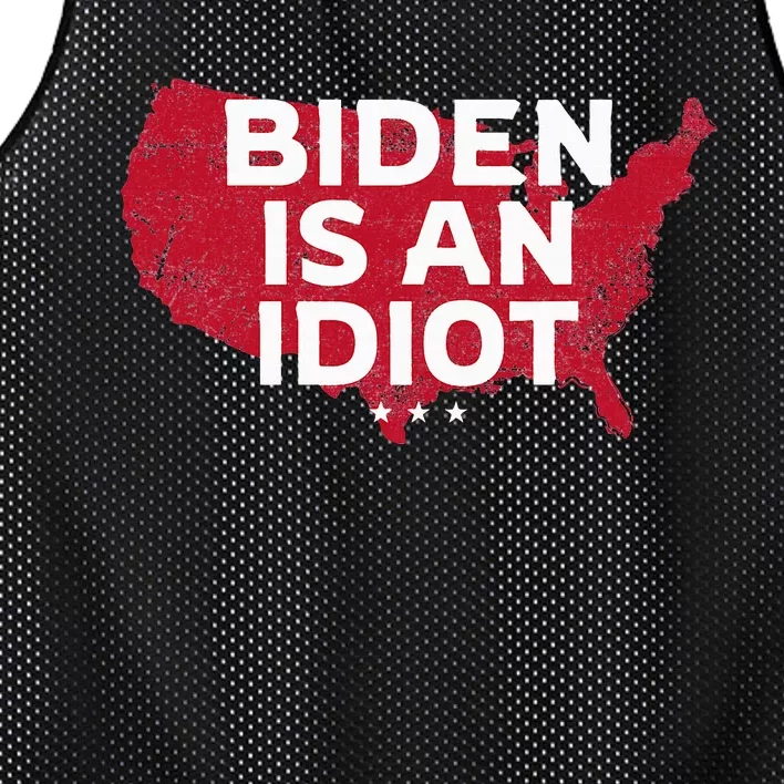 Impeach Biden Biden Is An Idiot Antibiden 8646 Usa Mesh Reversible Basketball Jersey Tank