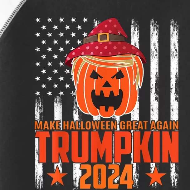 Ill Be Back Trumpkin Trump Halloween Party Costume 2024 Toddler Fine Jersey T-Shirt