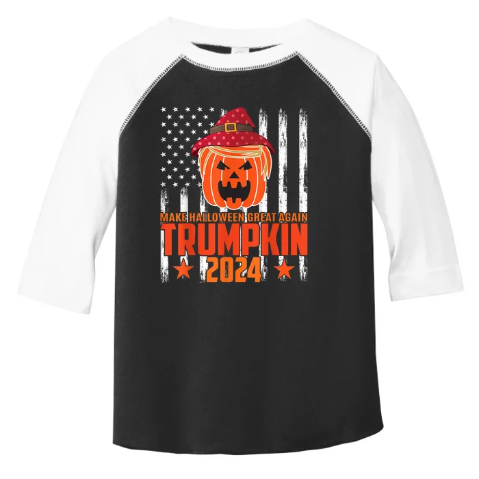 Ill Be Back Trumpkin Trump Halloween Party Costume 2024 Toddler Fine Jersey T-Shirt