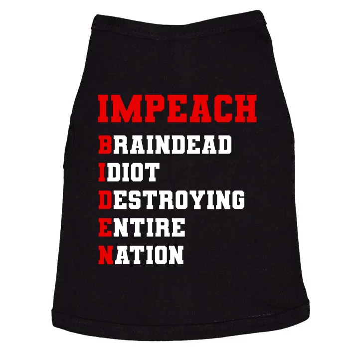 Impeach Biden Braindead Idiot Anti Joe Biden Doggie Tank