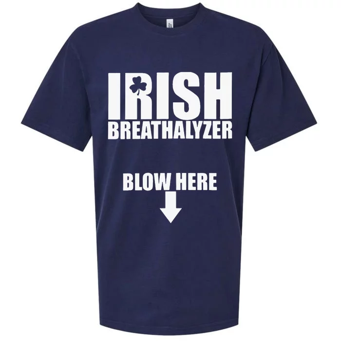 Irish Breathalyzer Blow Here funny patrick's day Sueded Cloud Jersey T-Shirt