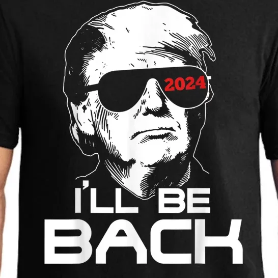 I'll Be Back Trump 2024 Pajama Set