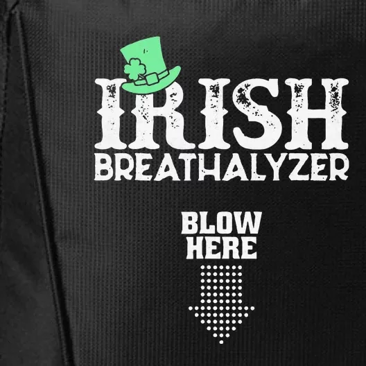 Irish Breathalyzer Blow Here St Patrick's Day City Backpack