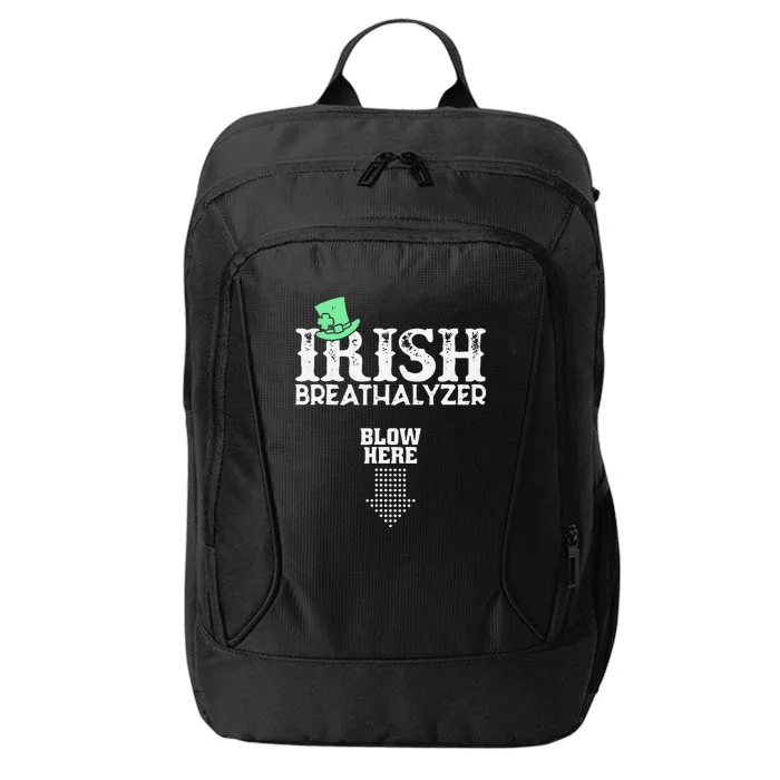 Irish Breathalyzer Blow Here St Patrick's Day City Backpack