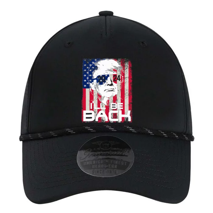 I'll Be Back Trump 2024 Vintage Donald Trump 4th Of July Performance The Dyno Cap