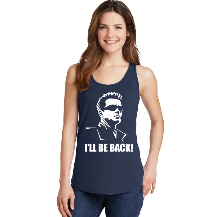 Ill Be Back Ladies Essential Tank