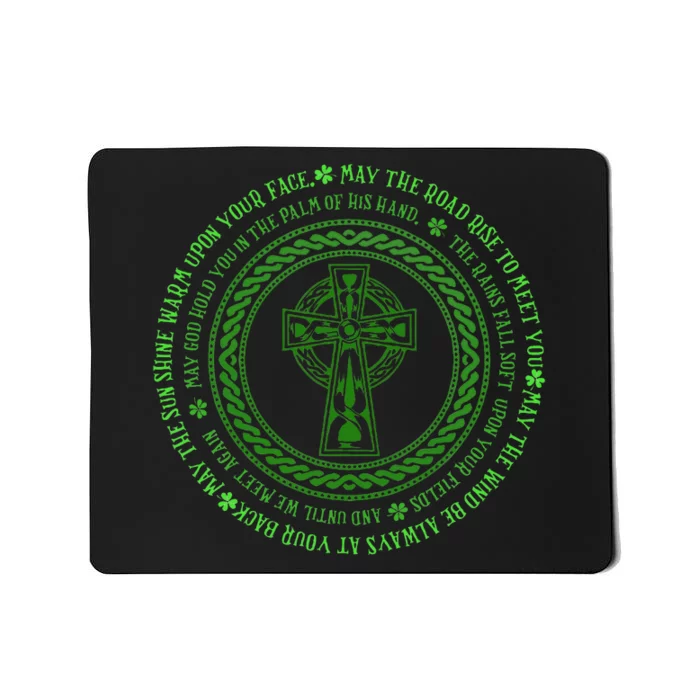 Irish Blessing Celtic Knot 4 Leaf Clover St. PatrickS Day Mousepad