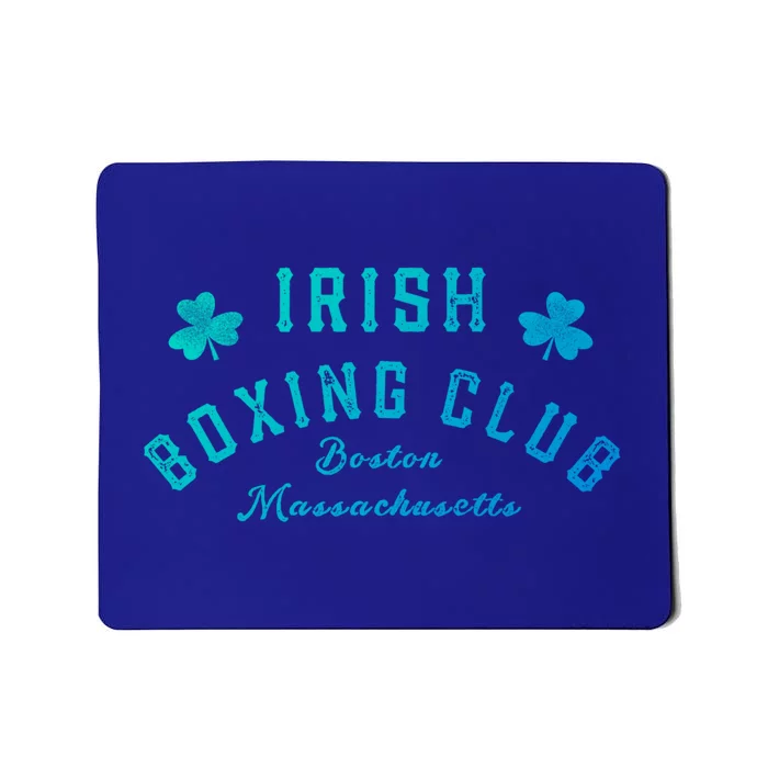 Irish Boxing Club Boston Massachusetts Cute Gift Shamrock Meaningful Gift Mousepad