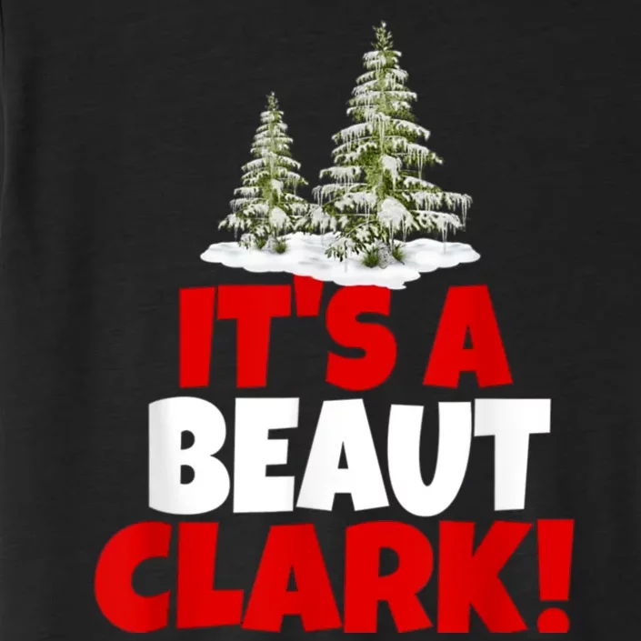 It's Beaut Clark Funny Christmas Red Buffalo Plaid Xmas Tree ChromaSoft Performance T-Shirt