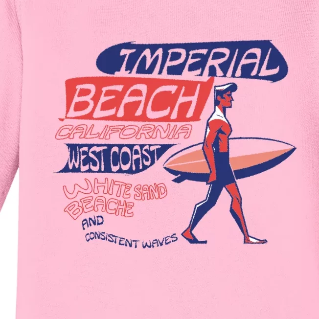 Imperial Beach California Baby Long Sleeve Bodysuit