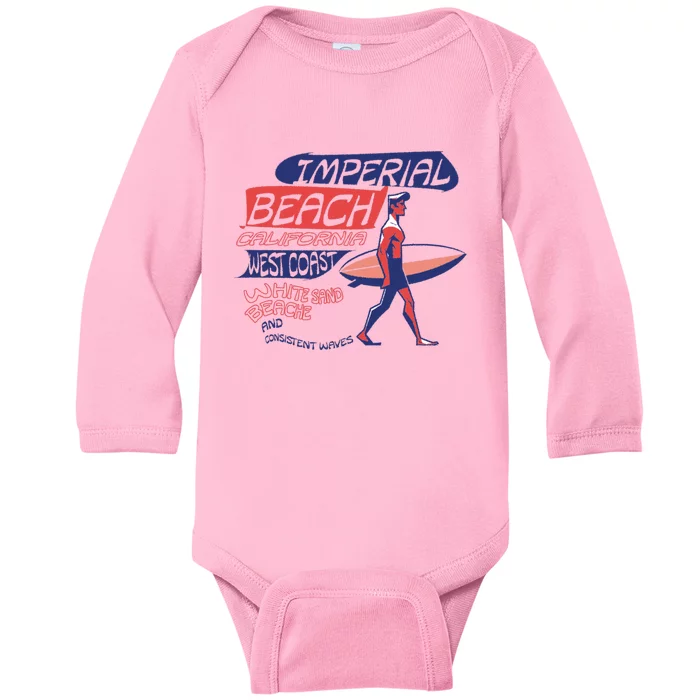 Imperial Beach California Baby Long Sleeve Bodysuit