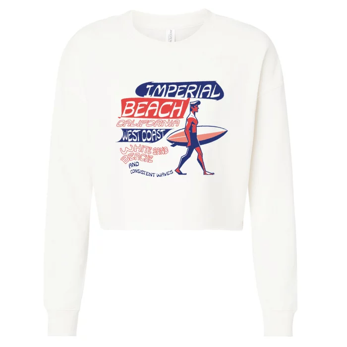 Imperial Beach California Cropped Pullover Crew