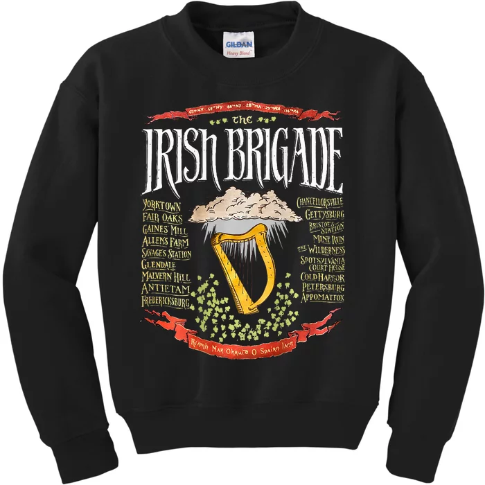 Irish Brigade Civil War Kids Sweatshirt