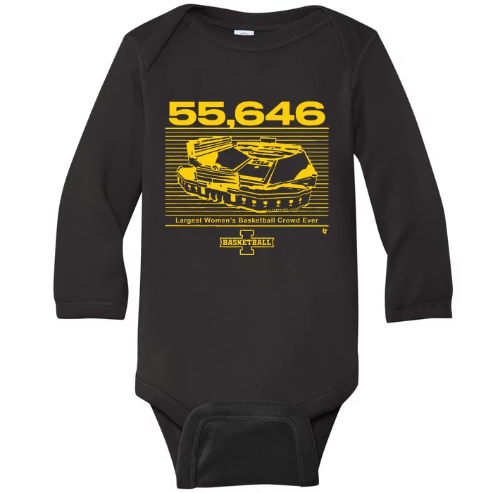 Iowa Basketball Crossover At Kinnick Baby Long Sleeve Bodysuit