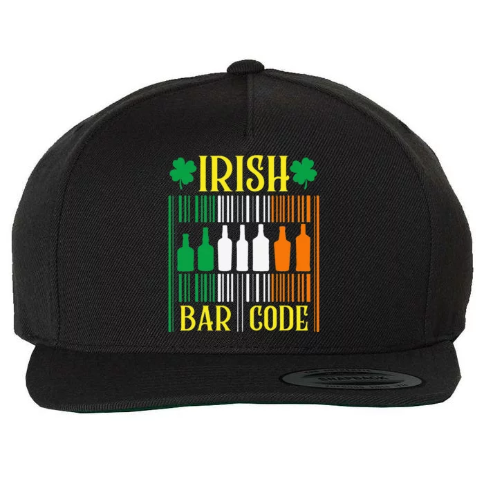 Irish Bar Code Funny St. Patrick's Day Party Shamrock Cute Wool Snapback Cap