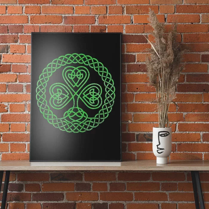 Irish Blessing Celtic Knot 4 Leaf Clover - St. Patrick's Day Poster