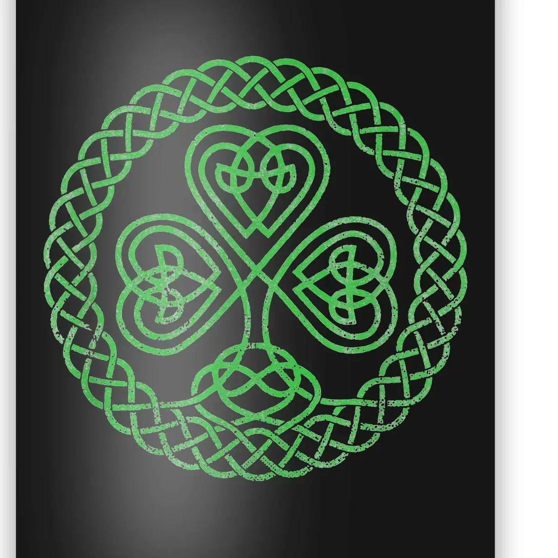 Irish Blessing Celtic Knot 4 Leaf Clover - St. Patrick's Day Poster