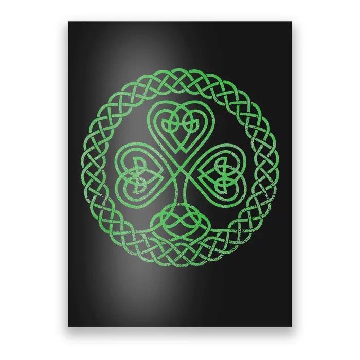 Irish Blessing Celtic Knot 4 Leaf Clover - St. Patrick's Day Poster