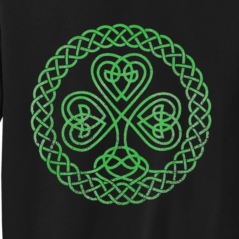 Irish Blessing Celtic Knot 4 Leaf Clover - St. Patrick's Day Tall Sweatshirt