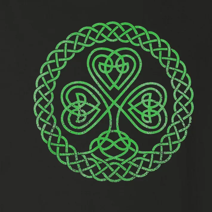 Irish Blessing Celtic Knot 4 Leaf Clover - St. Patrick's Day Toddler Long Sleeve Shirt