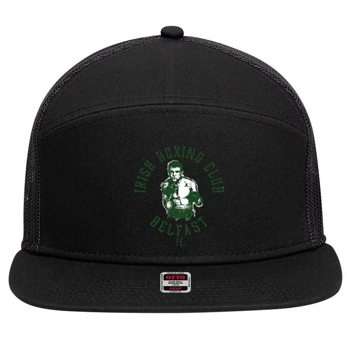 Irish Boxing Club Belfast Graphic 7 Panel Mesh Trucker Snapback Hat