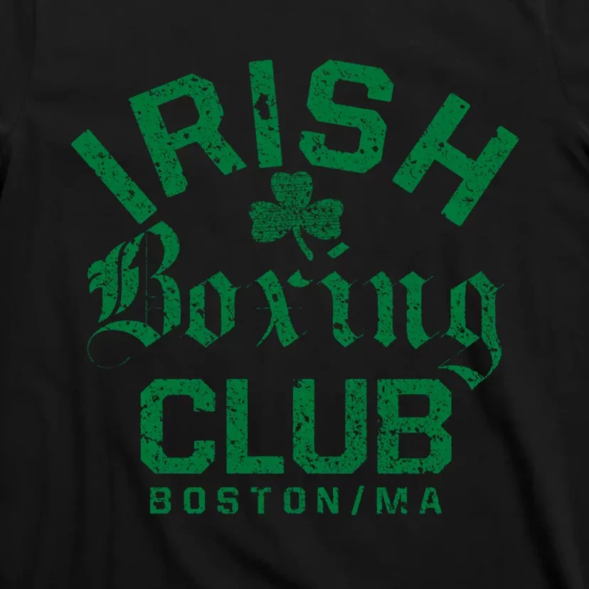 Irish Boxing Club Boston Massachusetts Funny Gift T-Shirt