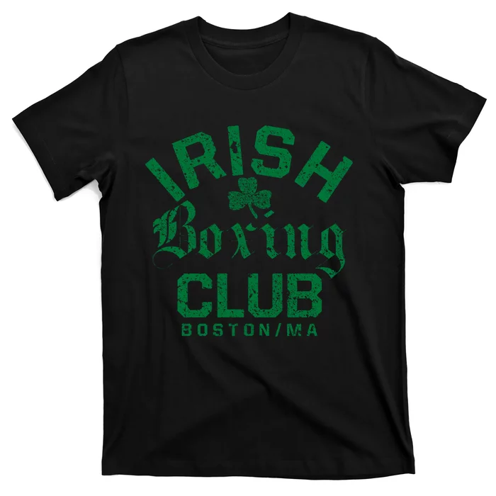 Irish Boxing Club Boston Massachusetts Funny Gift T-Shirt