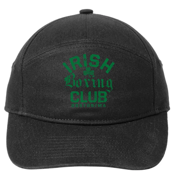 Irish Boxing Club Boston Massachusetts Funny Gift 7-Panel Snapback Hat