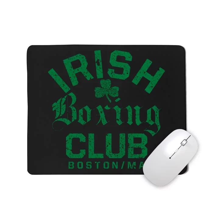 Irish Boxing Club Boston Massachusetts Funny Gift Mousepad