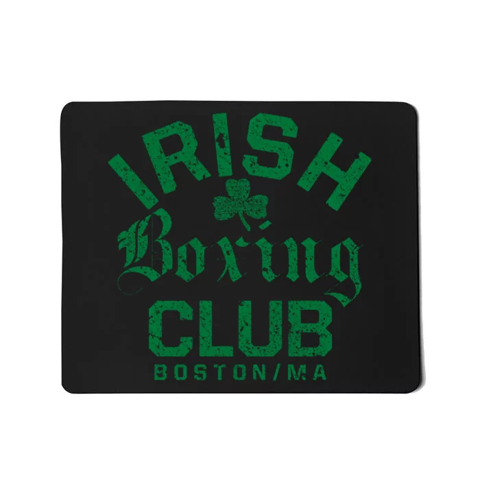 Irish Boxing Club Boston Massachusetts Funny Gift Mousepad