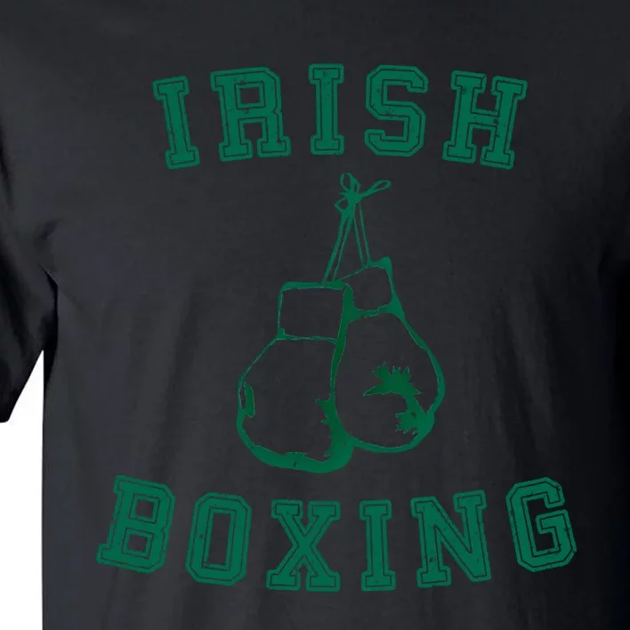 Irish Boxing Cool Gift Distressed Green Graphics Tall T-Shirt