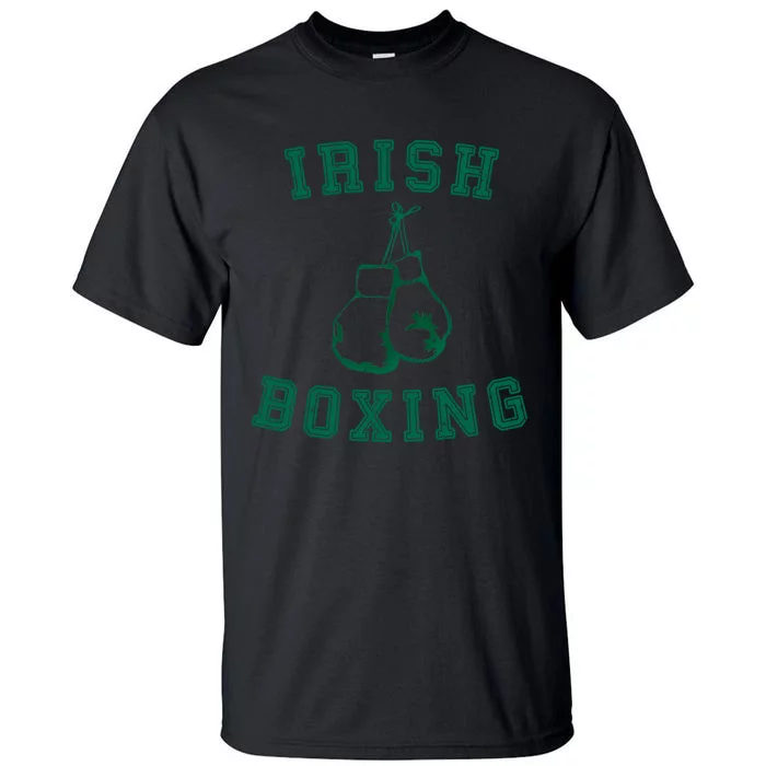 Irish Boxing Cool Gift Distressed Green Graphics Tall T-Shirt