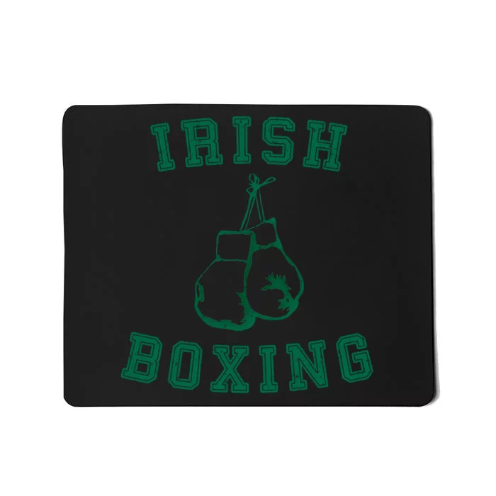 Irish Boxing Cool Gift Distressed Green Graphics Mousepad