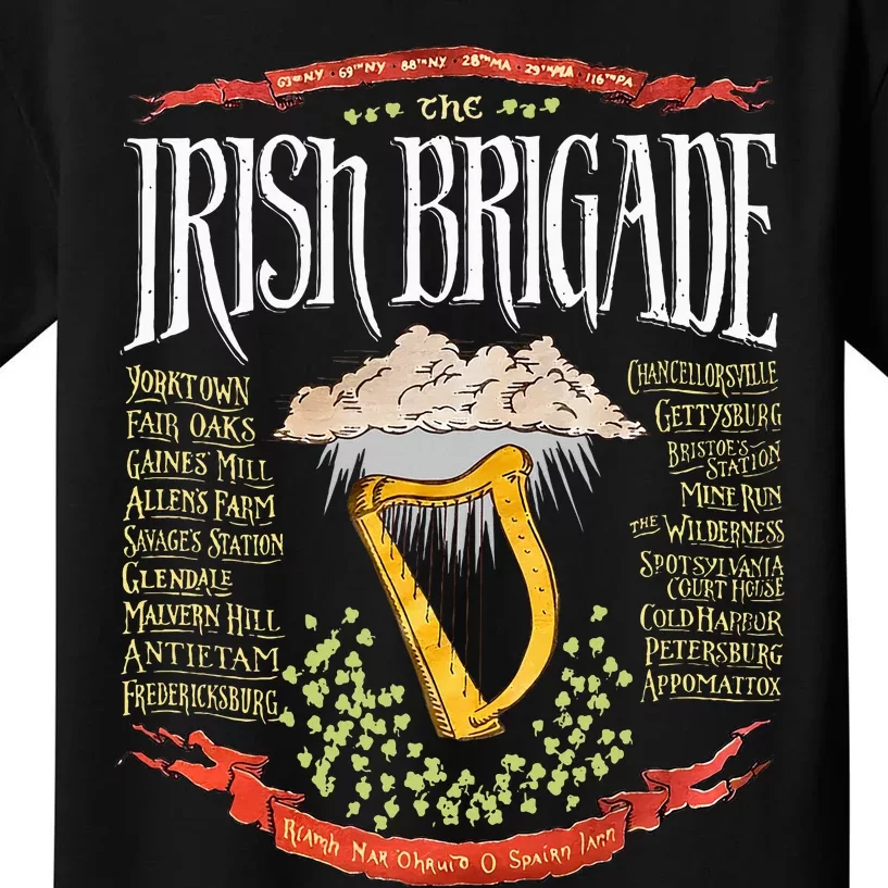 Irish Brigade Civil War Kids T-Shirt