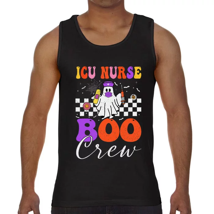 Icu Boo Crew Costume Funny Nurse Ghost Halloween Comfort Colors® Tank Top