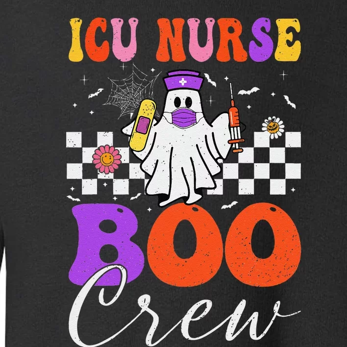 Icu Boo Crew Costume Funny Nurse Ghost Halloween Toddler Sweatshirt