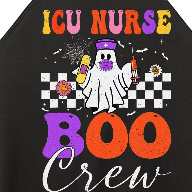 Icu Boo Crew Costume Funny Nurse Ghost Halloween Women’s Perfect Tri Rocker Tank