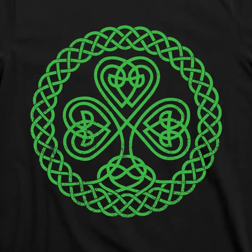 Irish Blessing Celtic Knot 4 Leaf Clover - St. Patrick's Day T-Shirt