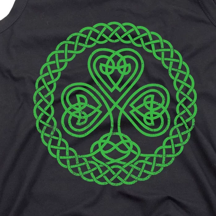 Irish Blessing Celtic Knot 4 Leaf Clover - St. Patrick's Day Tank Top