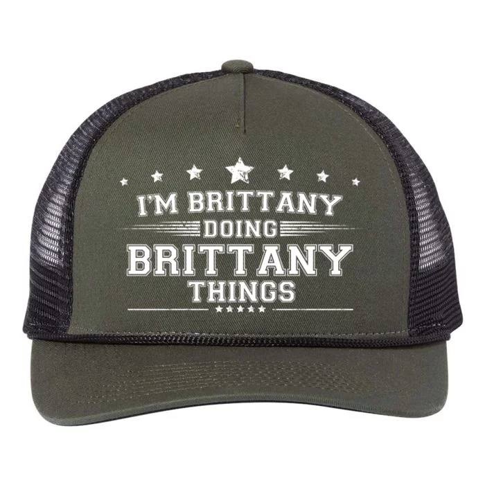 Im Brittany Doing Brittany Things Retro Rope Trucker Hat Cap