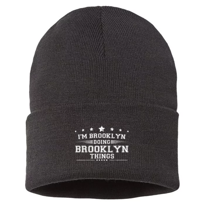 Im Brooklyn Doing Brooklyn Things Sustainable Knit Beanie