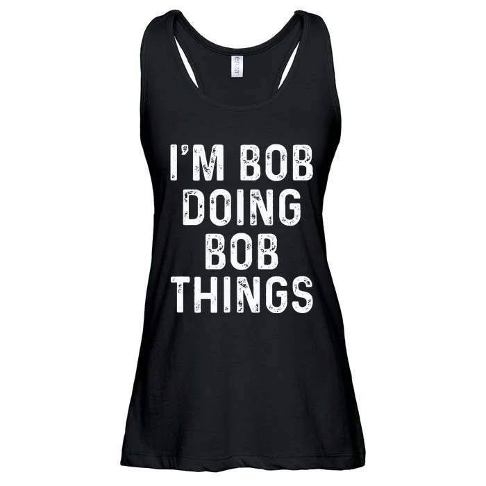 Im Bob Doing Bob Things Funny Ladies Essential Flowy Tank