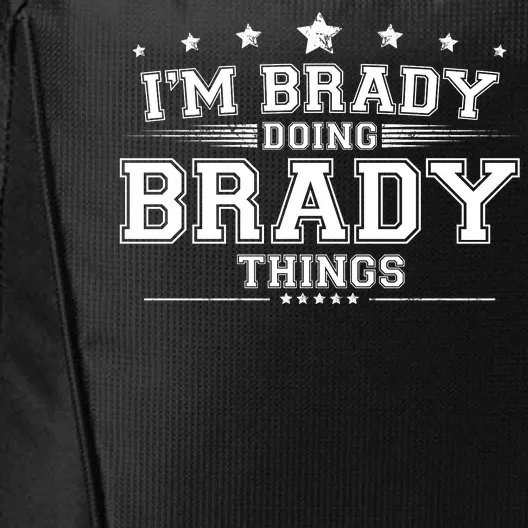 Im Brady Doing Brady Things City Backpack