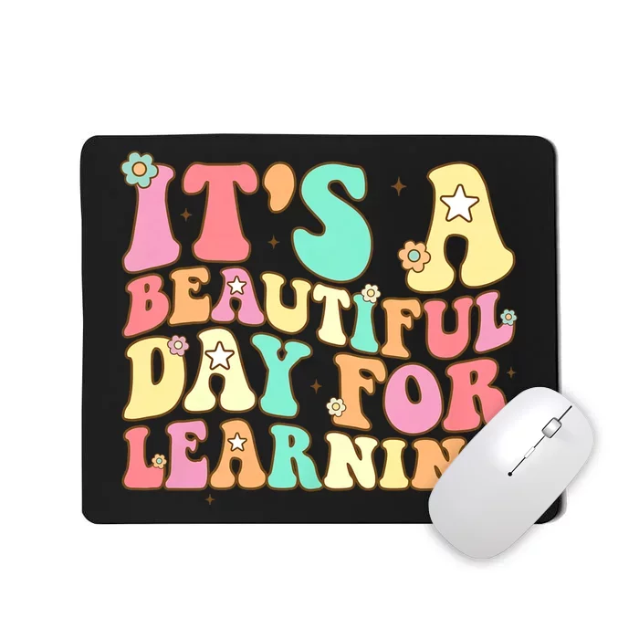 ItS Beautiful Day For Learning Retro Teacher Students Women Mousepad