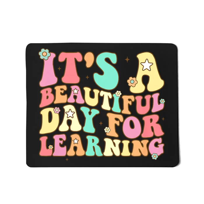 ItS Beautiful Day For Learning Retro Teacher Students Women Mousepad